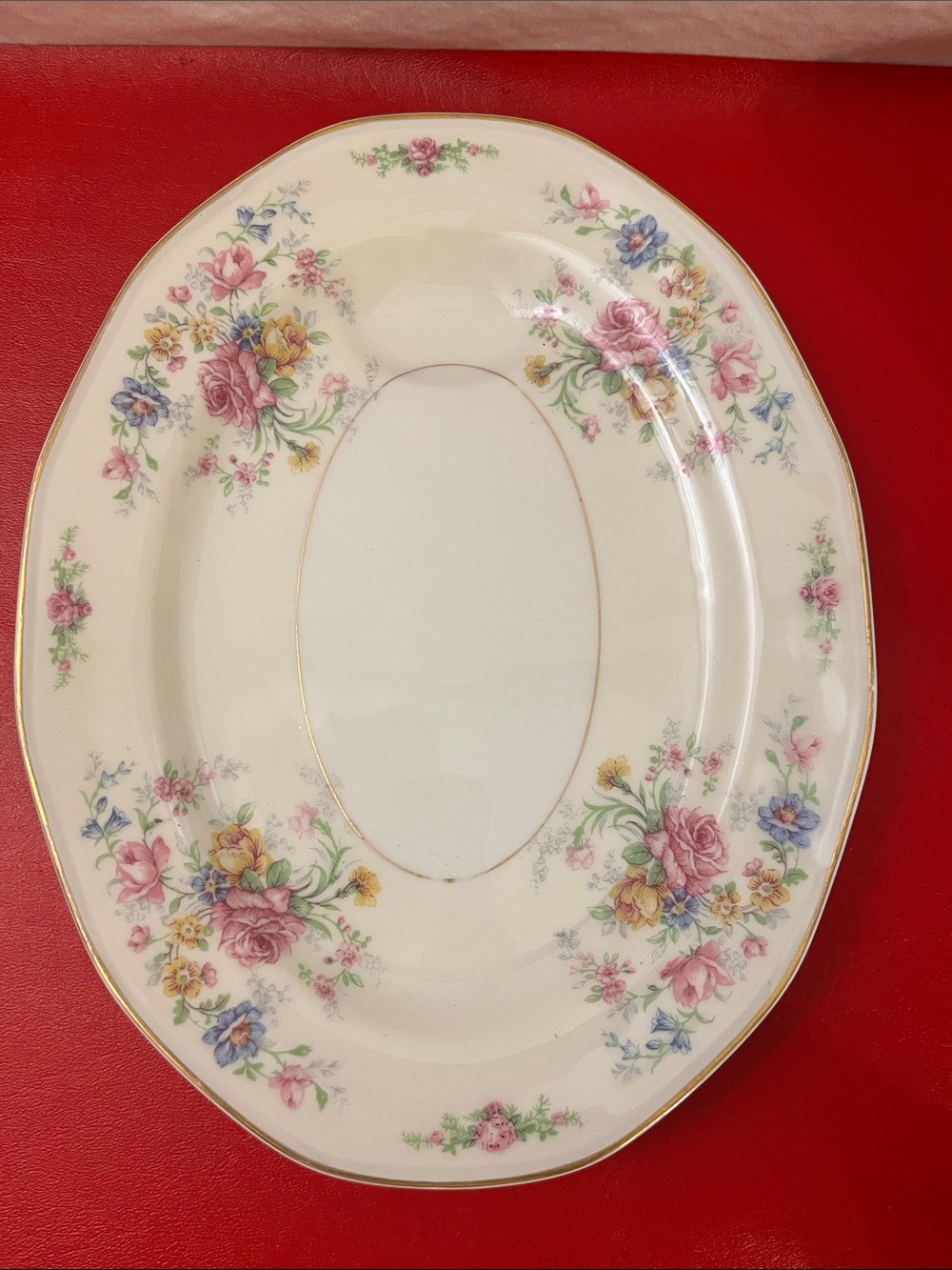 Vintage Theodore Haviland chalfonte limonge france Oval Serving 11”1/8L 8”5/8W